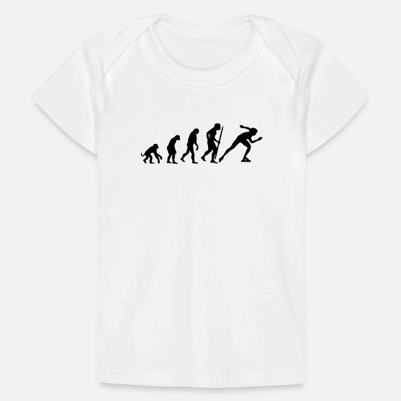 Evolution of inline speed skating Baby Premium Organic T-Shirt