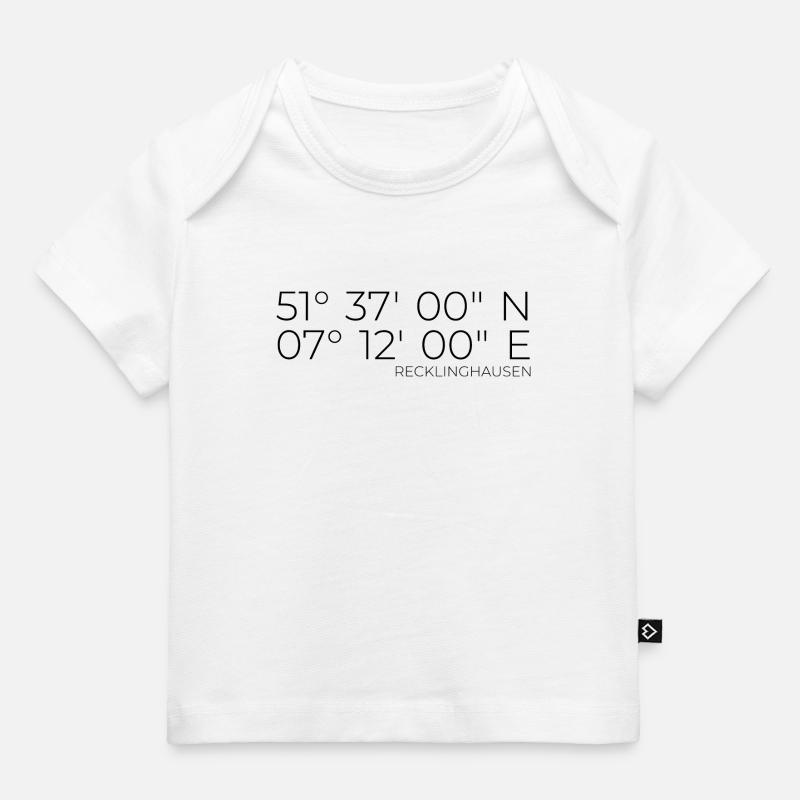 Coordonnées Recklinghausen - T-shirt Premium bébé bio - blanc