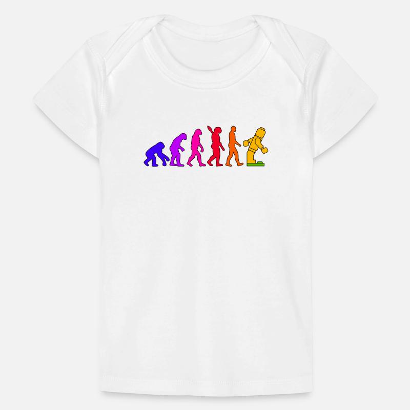 Clamping Brick Evolution Humanity Studded Brick Baby Premium Organic T-shirt