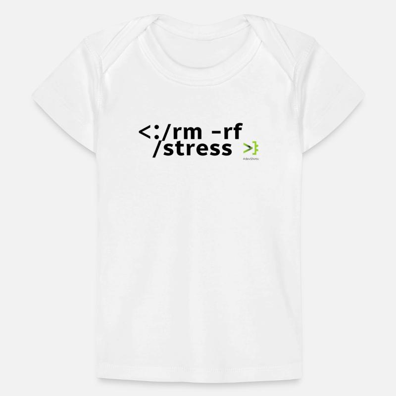 Stress Code: rm -rf stress Baby Premium Organic T-shirt