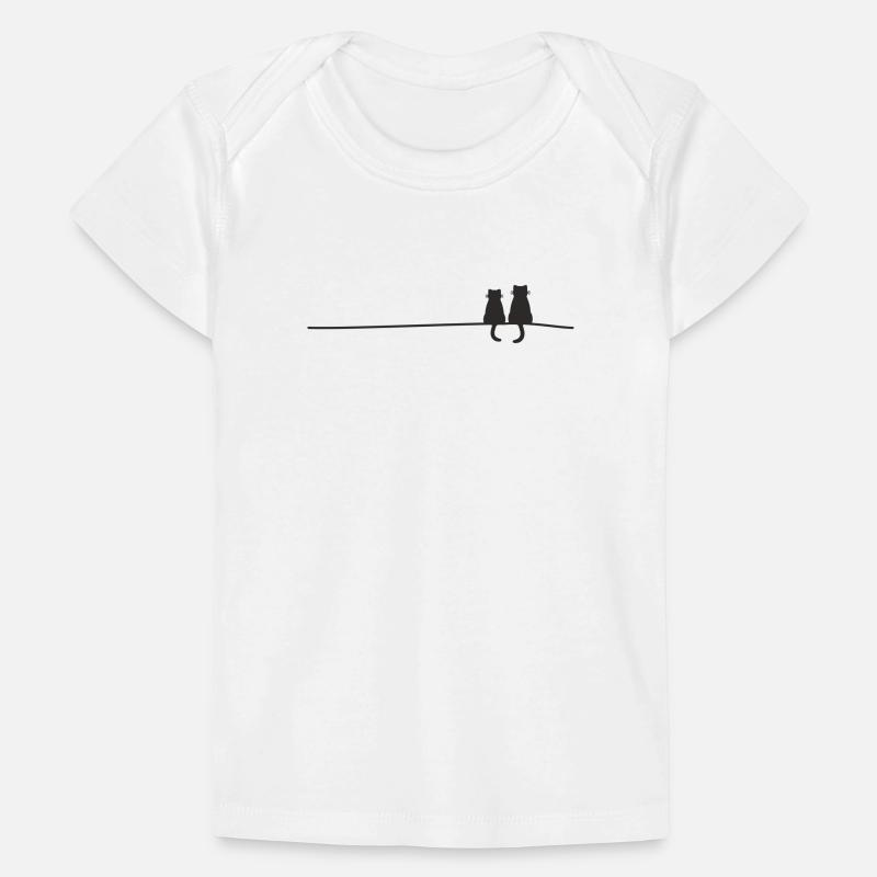Silhouettes de chats T-shirt Premium bébé bio