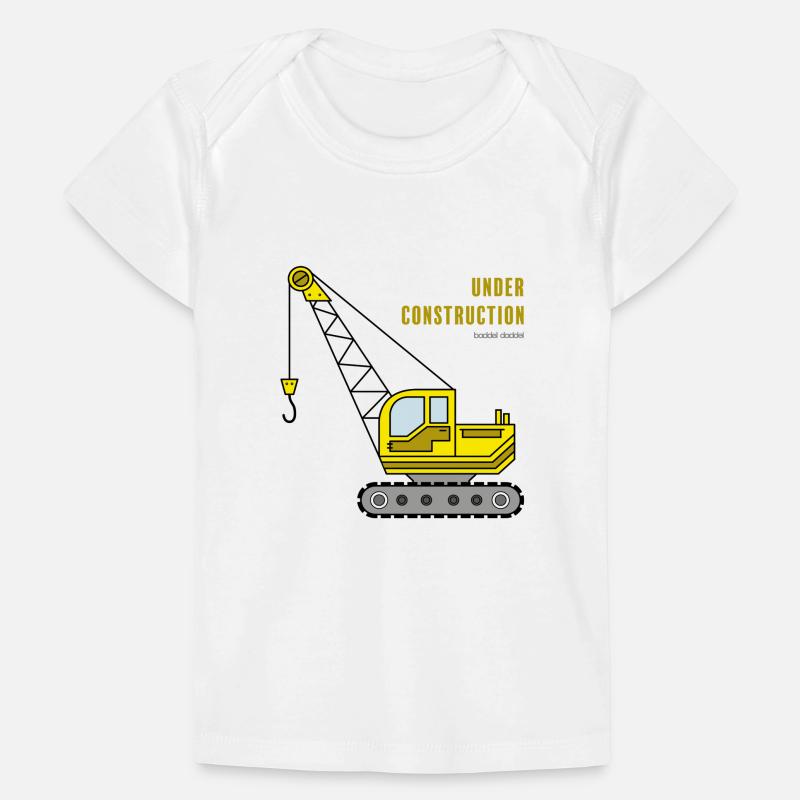 Under Construction Bagger I Design by Baddeldaddel Baby Premium Organic T-Shirt