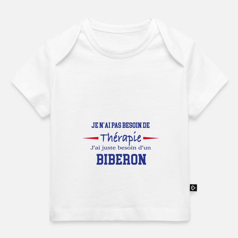 Plan de travail 2thérapie biberon - T-shirt Premium bébé bio - blanc