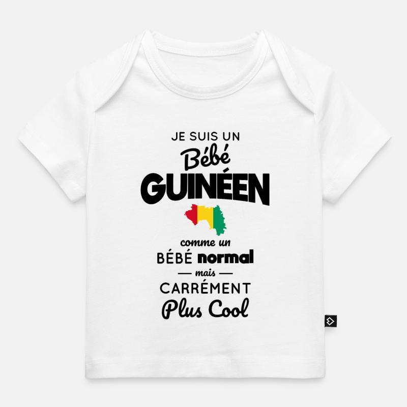 Bébé Guinéen comme un Bébé normal mais plus Cool - T-shirt Premium bébé bio - blanc