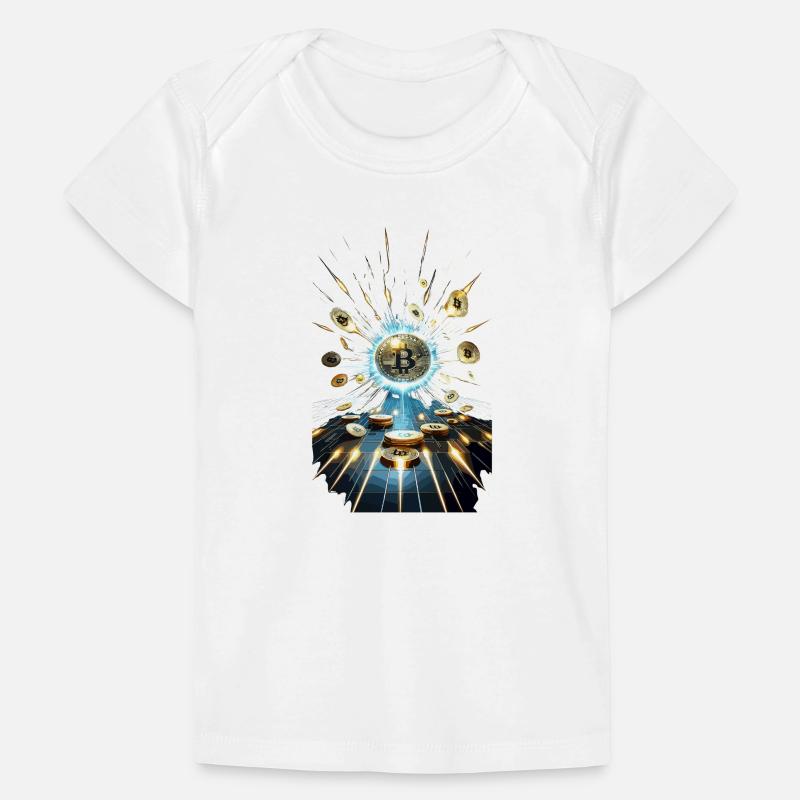 Bitcoin Explosion Conception d’art numérique T-shirt Premium bébé bio