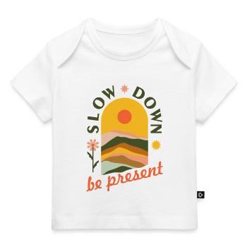Slow down - Baby Premium Organic T-shirt - white - Front