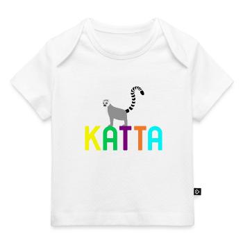 Katta Lemur catta Affe - Baby Premium Organic T-Shirt - Weiß - Vorne