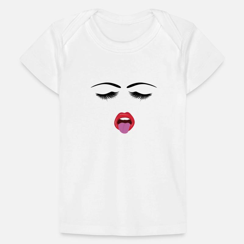 Visage avec langue T-shirt Premium bébé bio