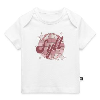Sylt Urlaub Souvenirs Kleidung pink retro - Baby Premium Organic T-Shirt - Weiß - Vorne