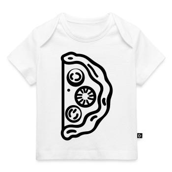 Pizza slice - Baby Premium Organic T-shirt - white - Front