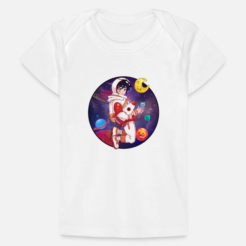 Garçon cosmonaute chibi dans l'espace T-shirt Premium bébé bio