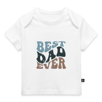 MEILLEUR CADEAU DE CHEMISE À MOTIF PAPA DE TOUS LES TEMPS - T-shirt Premium bébé bio - blanc - Devant