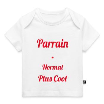 J'ai un parrain rugbyman plus cool - T-shirt Premium bébé bio - blanc - Devant