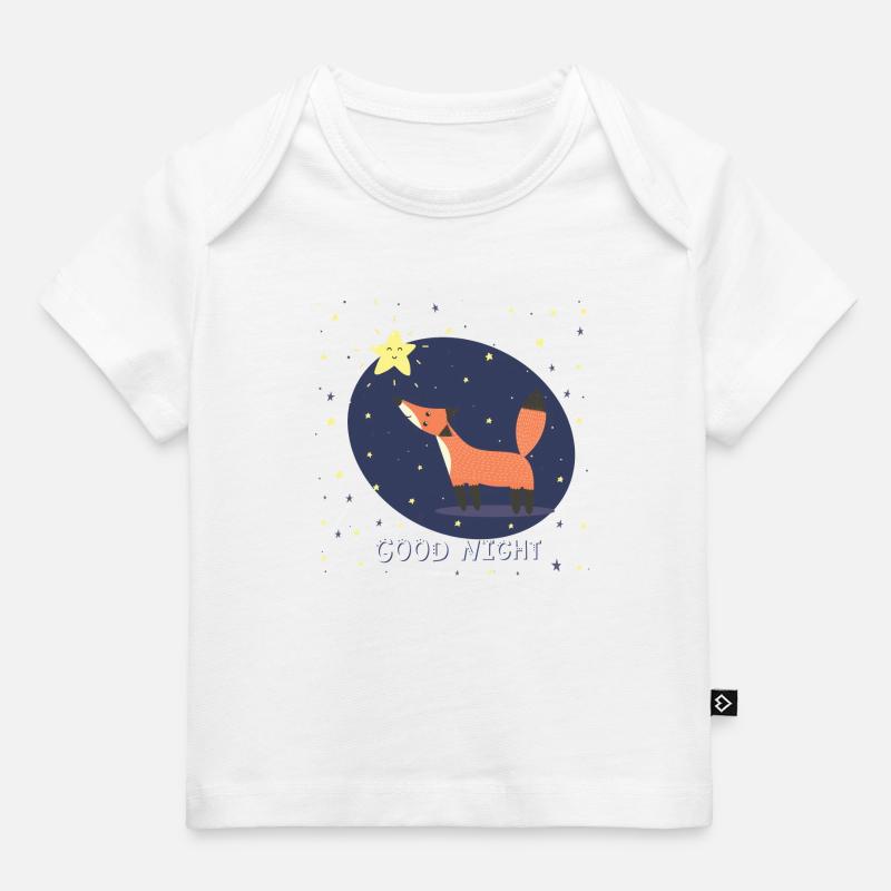 Bonne Nuit / Renard - T-shirt Premium bébé bio - blanc