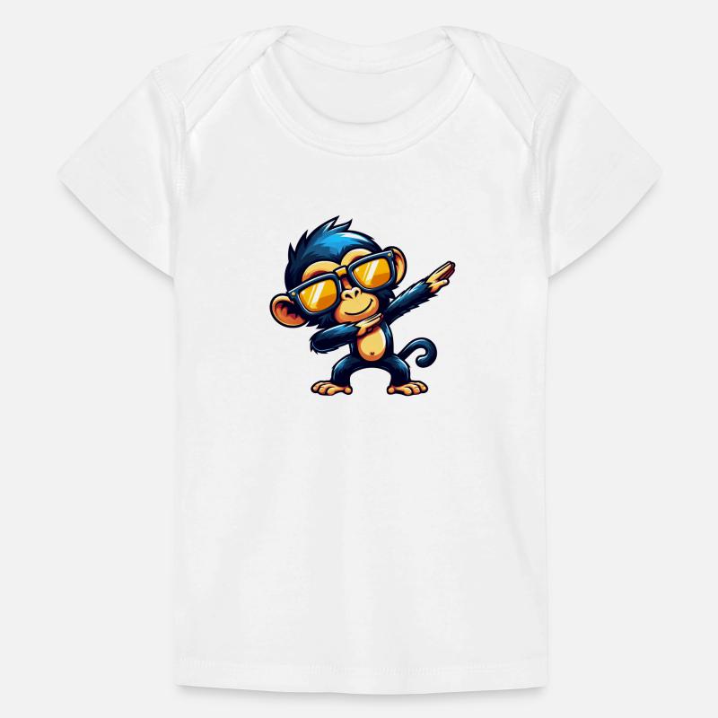 Chimpanzee Dabbing Cool Monkey Dancing Baby Premium Organic T-shirt