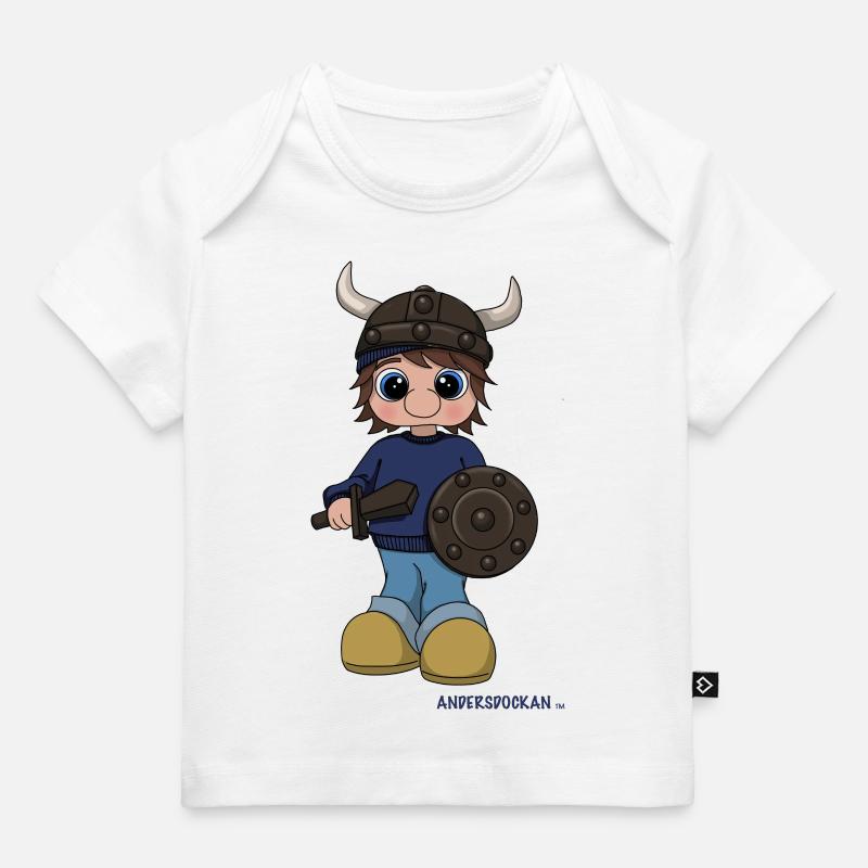 Viking par Angelina Hoffmann - T-shirt Premium bébé bio - blanc