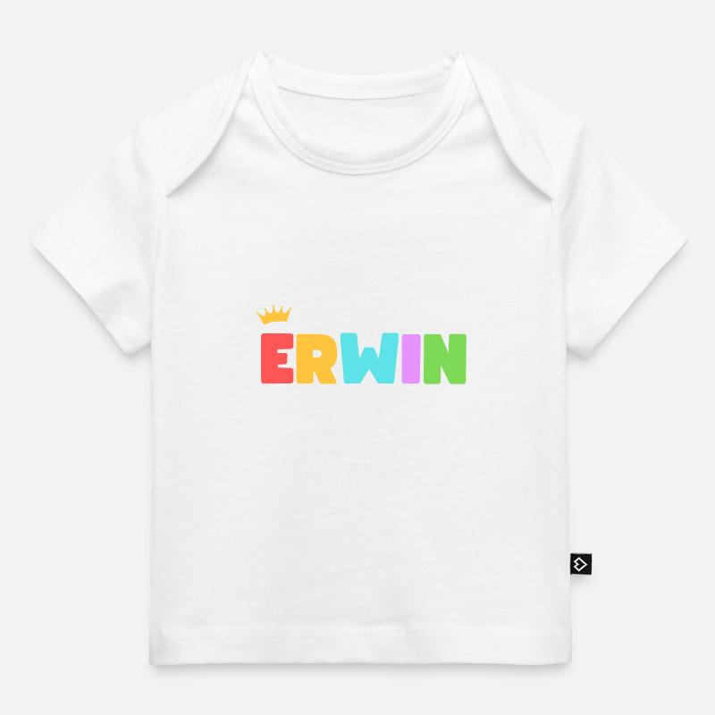 Erwin! Personnalisable - T-shirt Premium bébé bio - blanc