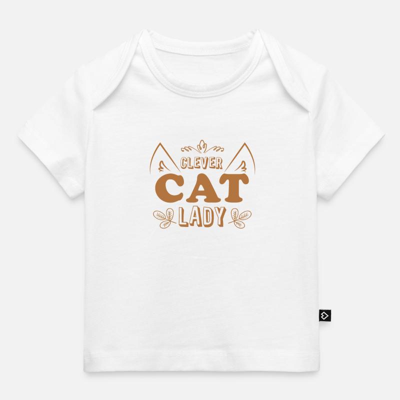 Dame chat intelligente - T-shirt Premium bébé bio - blanc