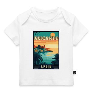 Découvrez le charme méditerranéen d’Alicante, Espagne - T-shirt Premium bébé bio - blanc - Devant