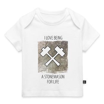 Stonemason Stone Sculptor Saying - Baby Premium Organic T-shirt - white - Front
