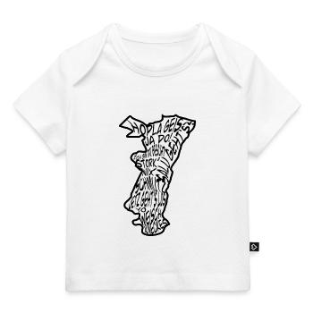 Région Alsace expression - T-shirt Premium bébé bio - blanc - Devant