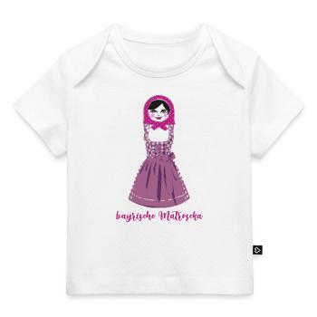 bayrische matroschka, dirndl, - Baby Premium Organic T-Shirt - Weiß - Vorne