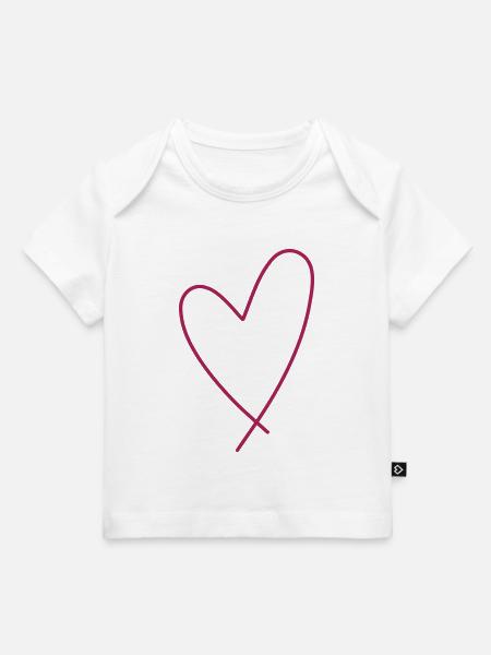 Herz - Baby Premium Organic T-Shirt - Weiß