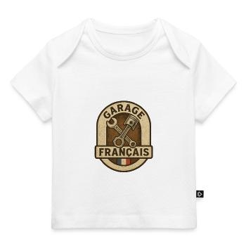 Garage Français Pistons Vintage - T-shirt Premium bébé bio - blanc - Devant