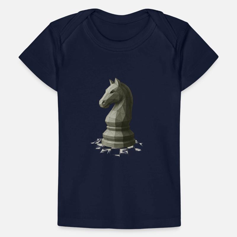 Low Poly Chess Knight Design Baby Premium Organic T-shirt