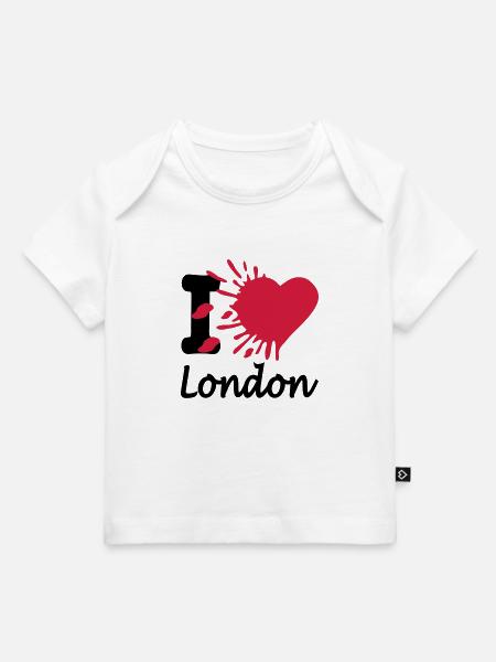 i love london - Baby Premium Organic T-Shirt - Weiß