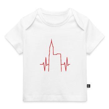 Cardio Strasbourg #tshirtalsace - T-shirt Premium bébé bio - blanc - Devant