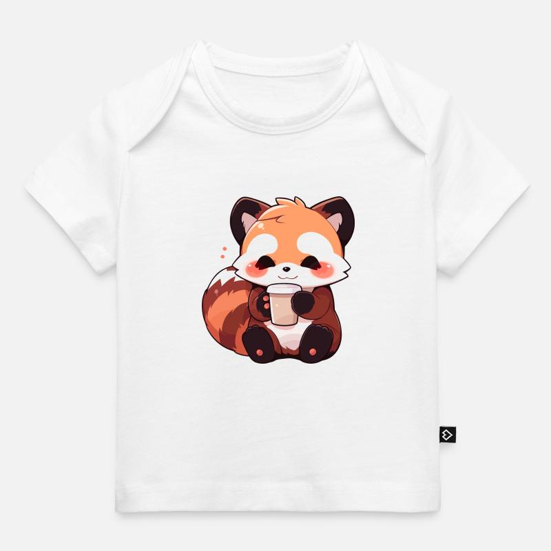 Petit panda - T-shirt Premium bébé bio - blanc