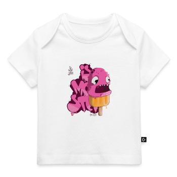 Monstre de glace - T-shirt Premium bébé bio - blanc - Devant