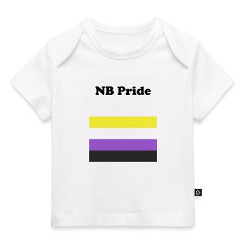 Fierté NB non binaire - T-shirt Premium bébé bio - blanc - Devant