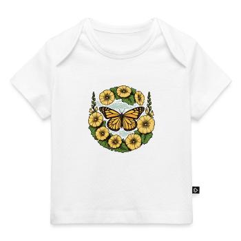 Papillon monarque - T-shirt Premium bébé bio - blanc - Devant