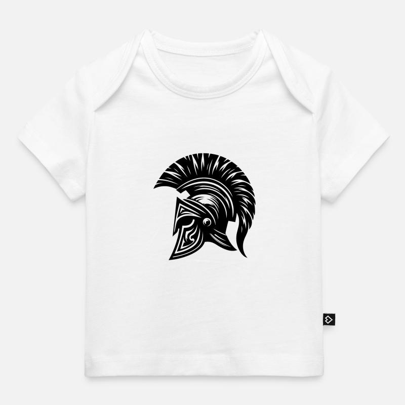 Casque Spartiate - T-shirt Premium bébé bio - blanc
