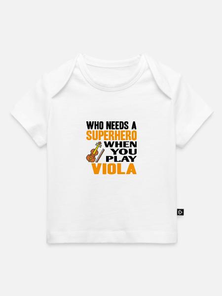 Bratsche - Baby Premium Organic T-Shirt - Weiß