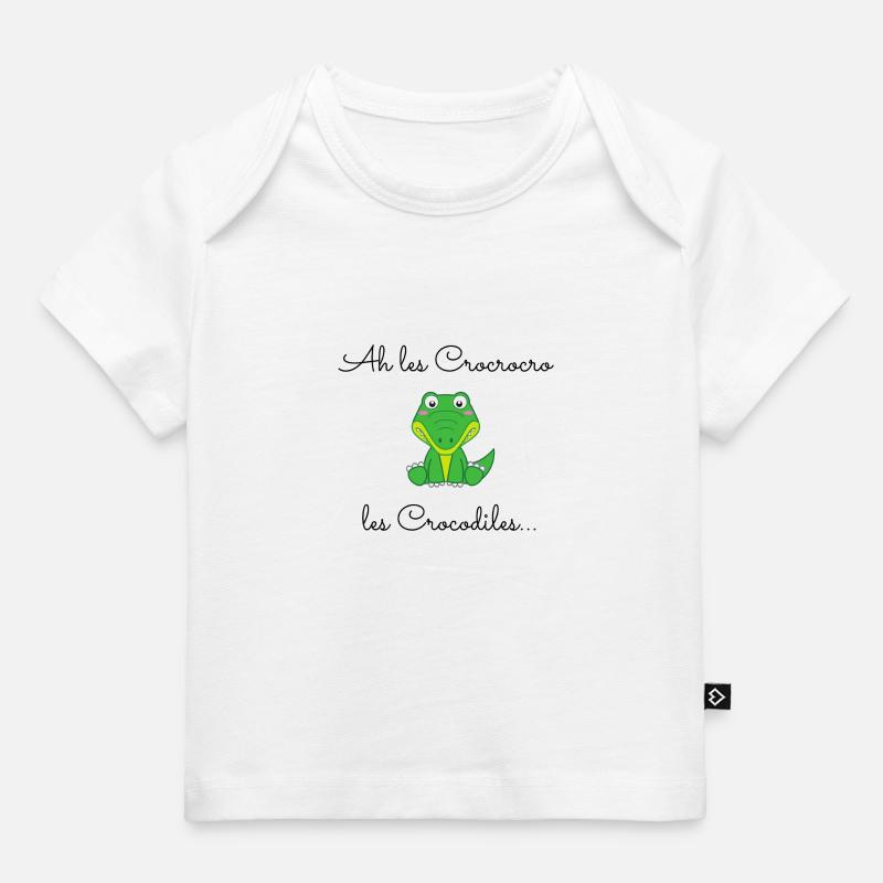 Ah les crocrocro - T-shirt Premium bébé bio - blanc