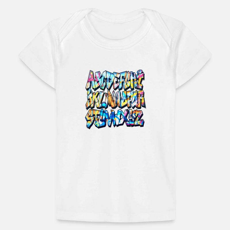 Alphabet graffiti T-shirt Premium bébé bio