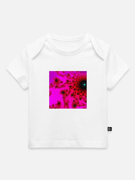 00022 pink wirbel - Baby Premium Organic T-Shirt - Weiß