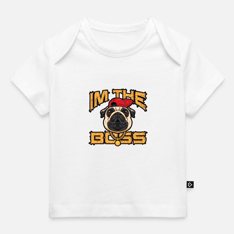 Patron de chien - T-shirt Premium bébé bio - blanc