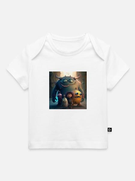 Freundliche Monster - Baby Premium Organic T-Shirt - Weiß