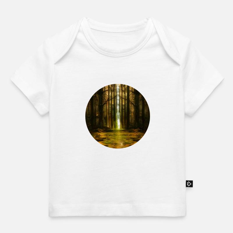 Forêt sombre - T-shirt Premium bébé bio - blanc