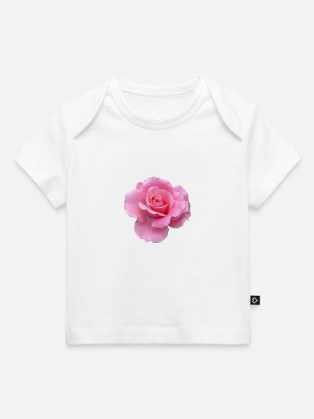 Rosa Rose - Baby Premium Organic T-Shirt - Weiß