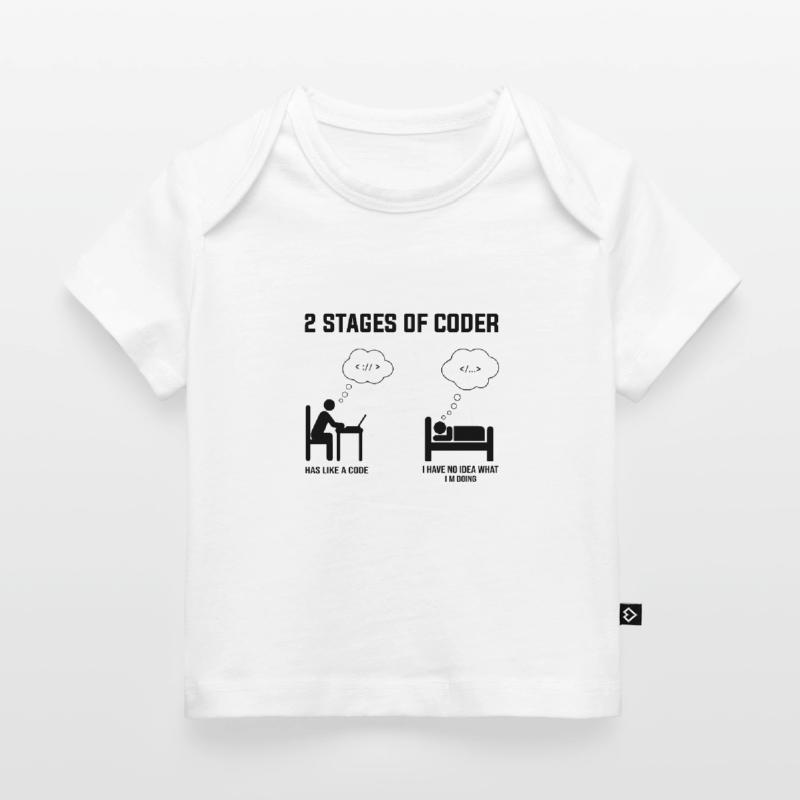 2 Stufen des Programmierers - Geschenkidee Humor Code Codierung Baby Premium Organic T-Shirt