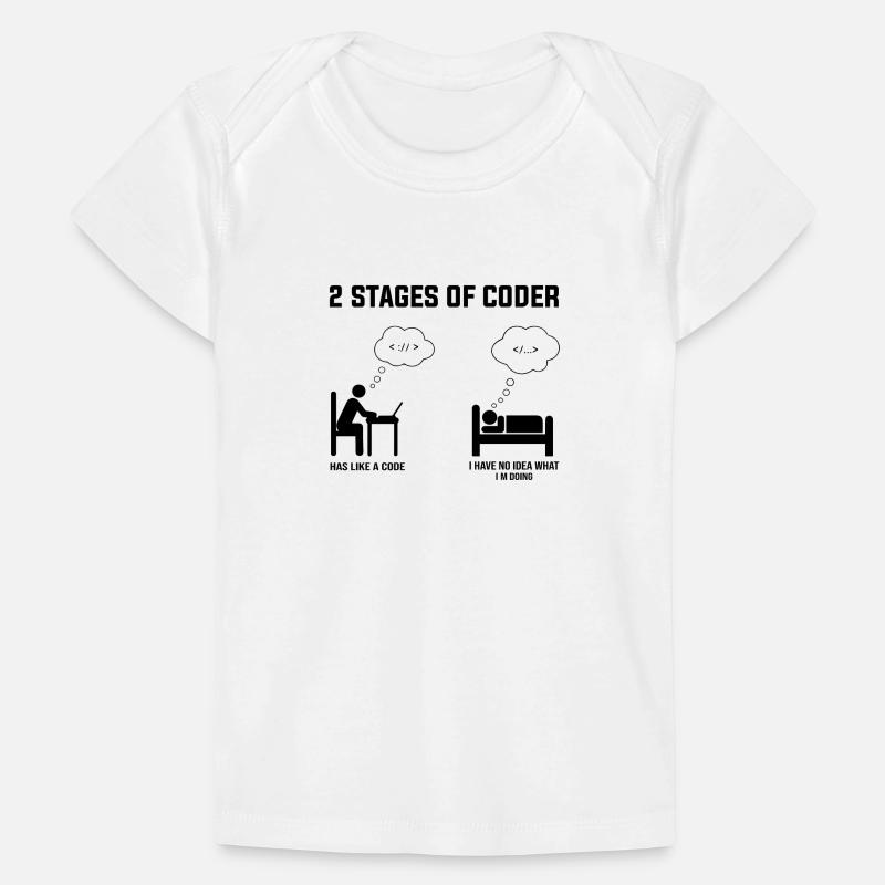 2 Stufen des Programmierers - Geschenkidee Humor Code Codierung Baby Premium Organic T-Shirt