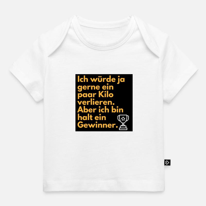 Ich bin ein Gewinner - Baby Premium Organic T-Shirt - Weiß