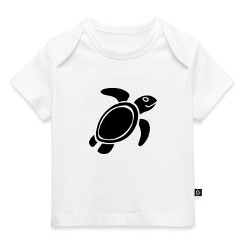 tortue - T-shirt Premium bébé bio - blanc - Devant