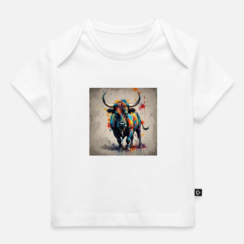 Couleur taureau - T-shirt Premium bébé bio - blanc