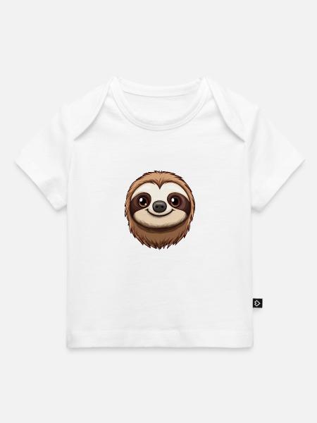 cute sloth - Baby Premium Organic T-Shirt - Weiß